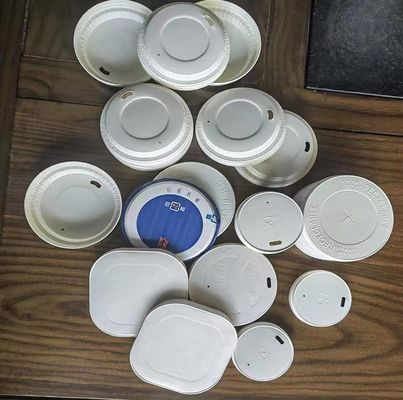 เครื่องขึ้นรูปฝาชามสลัด เครื่องทำฝาถ้วย ความทนทานสูง